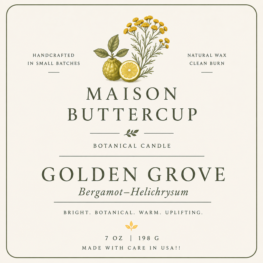 Golden Grove Botanical Candle