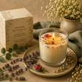 Golden Serenity Botanical Candle