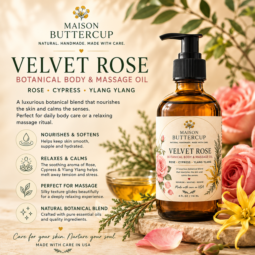 Velvet Rose Botanical Body & Massage Oil