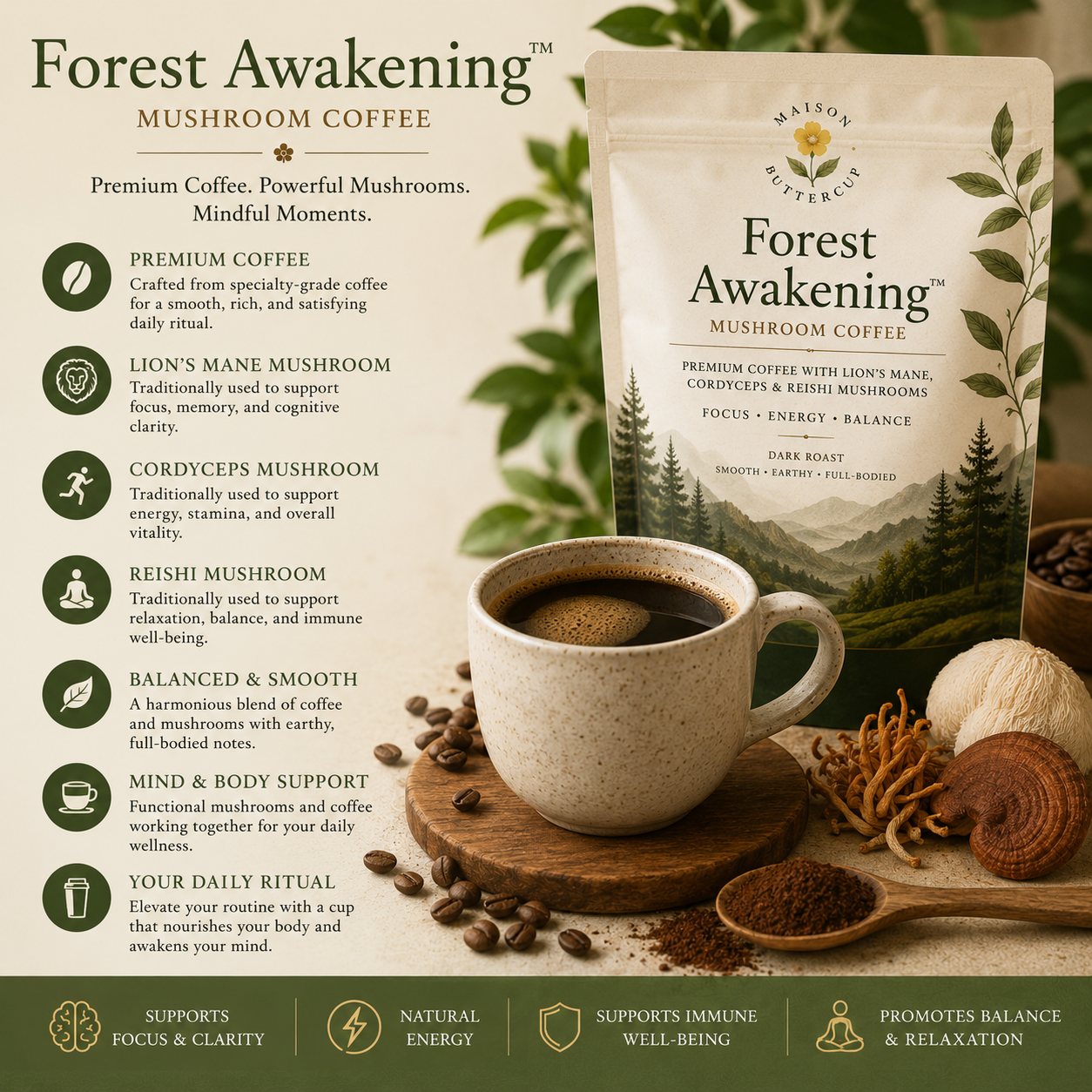Forest Awakening™ Mushroom Coffee