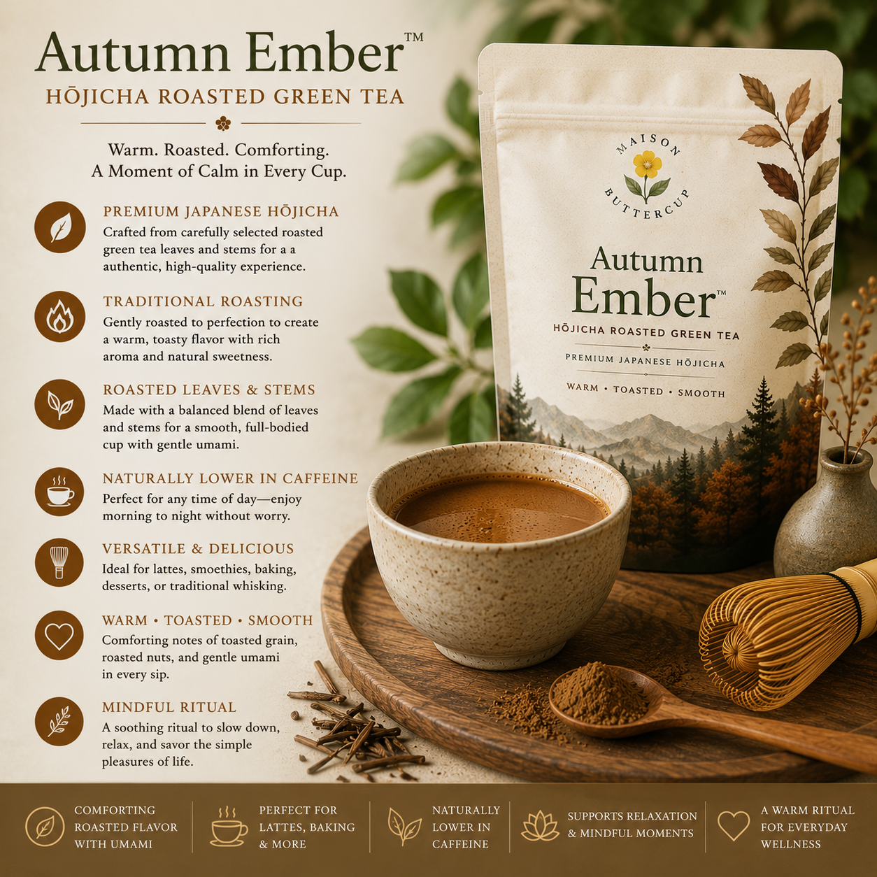 Autumn Ember™ Hōjicha Roasted Green Tea
