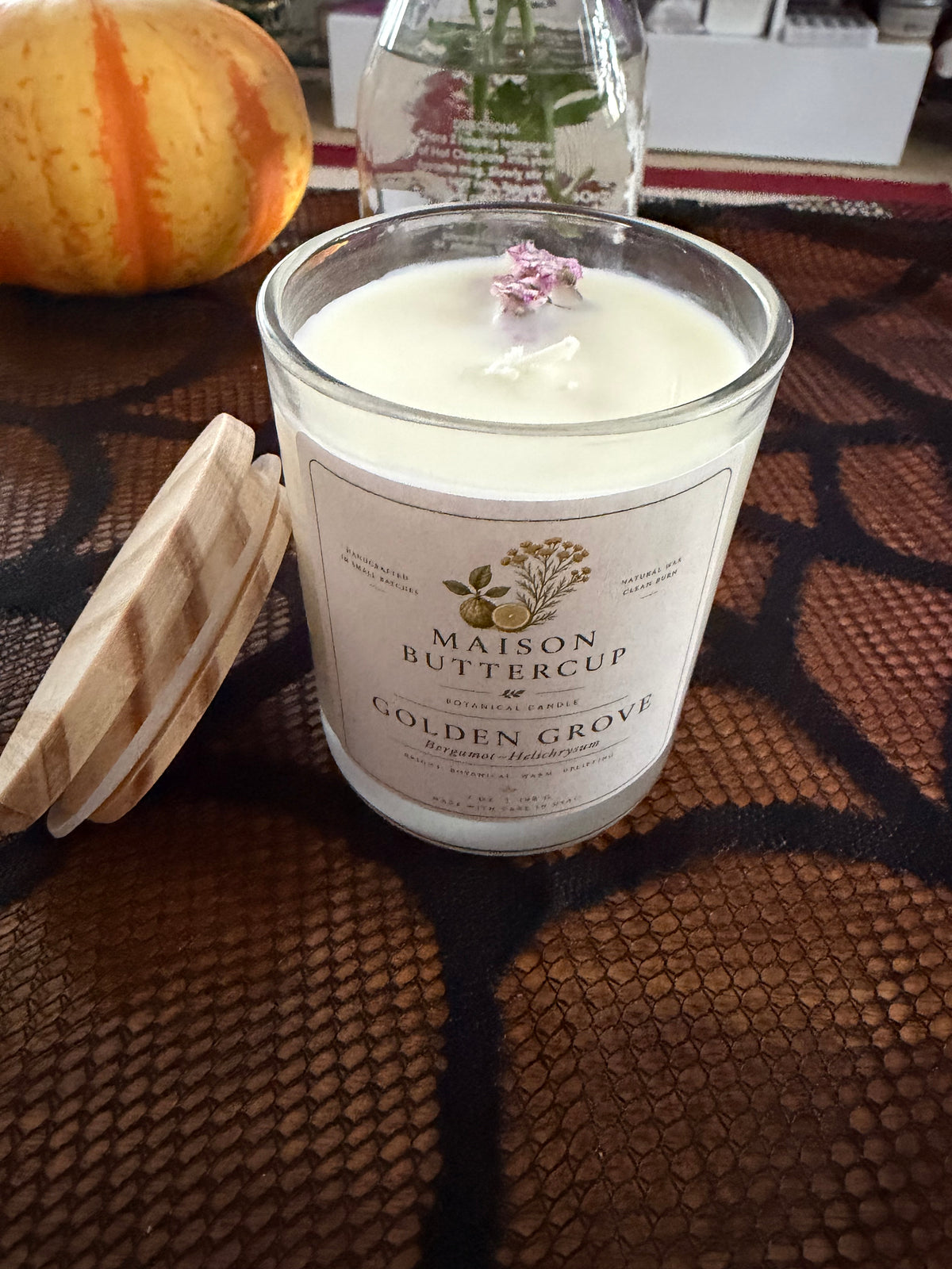 Golden Grove Botanical Candle